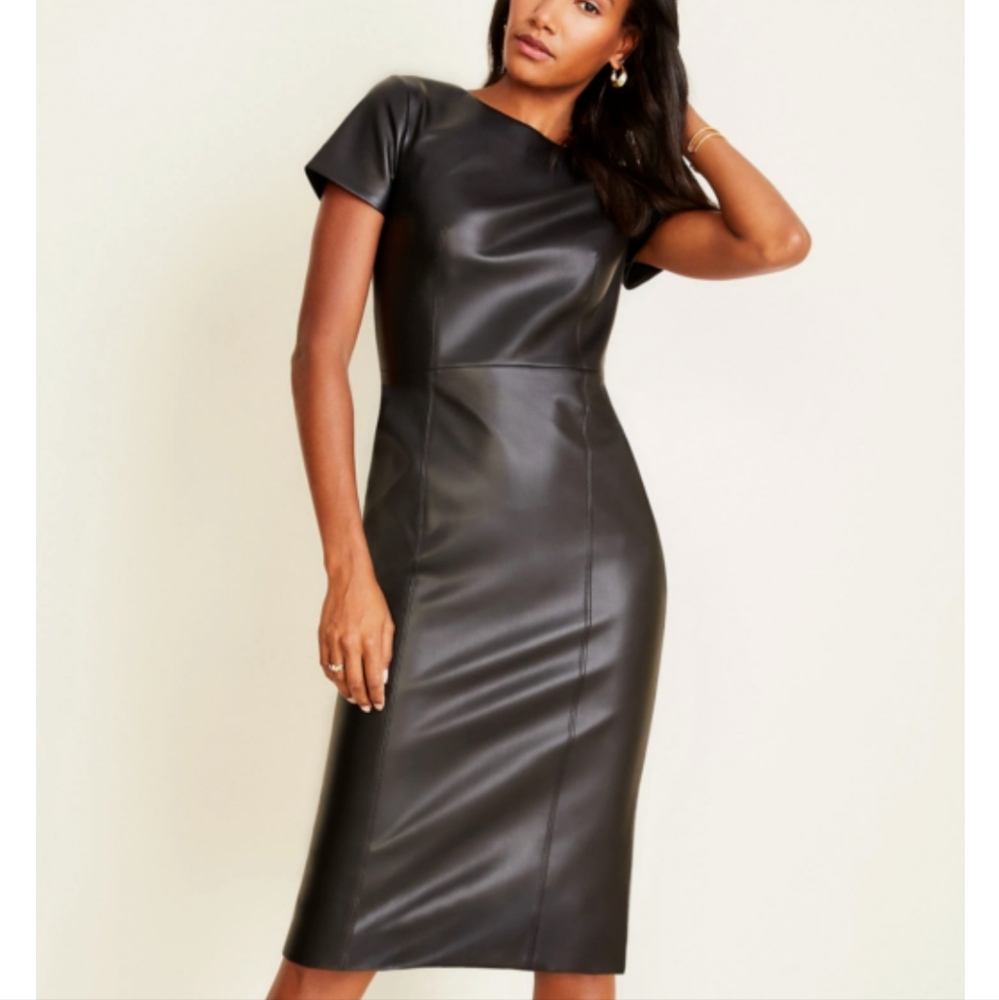 Anntaylor black midi dress NWOT